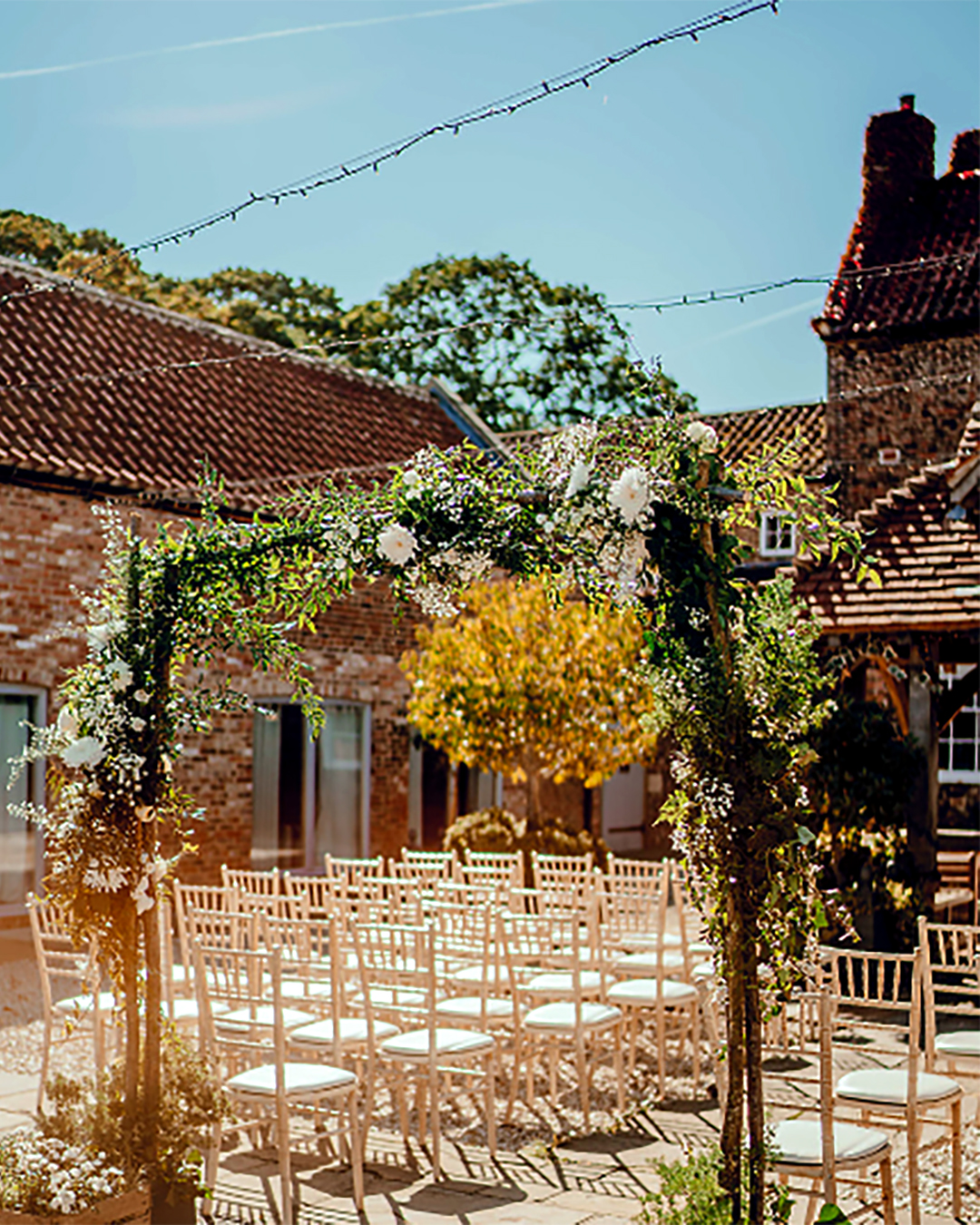 Lych Gate and Courtyard Decorated